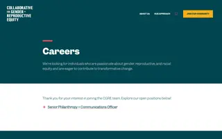 CGRE homepage website preview