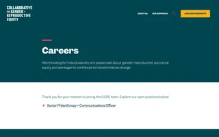 CGRE homepage website preview