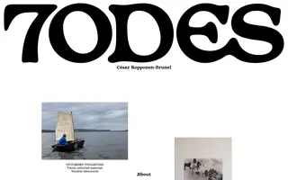 7ODES homepage website preview