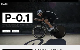 Plus58 homepage website preview