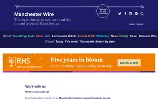 Manchester Wire homepage website preview