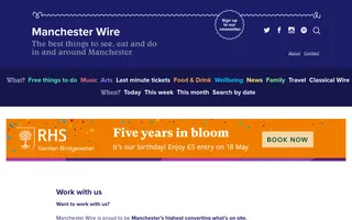 Manchester Wire homepage website preview