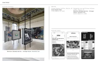 Simon Denny homepage website preview