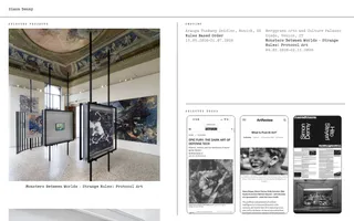Simon Denny homepage website preview