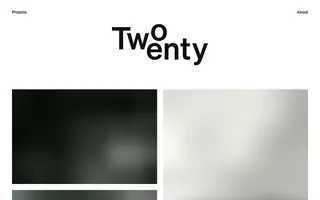 TwoTwenty homepage website preview