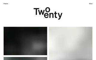 TwoTwenty homepage website preview
