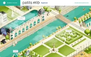 Les petits m'o homepage website preview