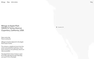 Mirage homepage website preview