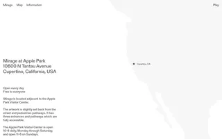 Mirage homepage website preview