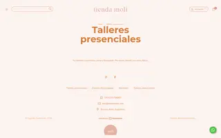 Tienda Moli homepage website preview