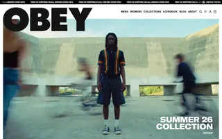 OBEY homepage website preview