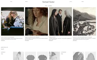 Samuel Snider homepage website preview