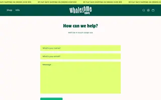 Wholesome Bakery homepage website preview