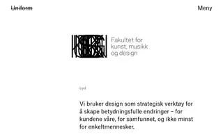 Uniform homepage website preview