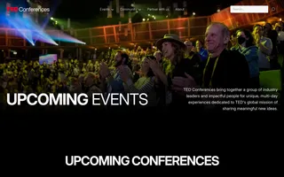 TED Conferences homepage website preview