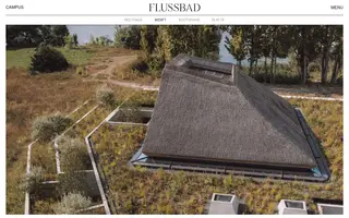 Flussbad homepage website preview