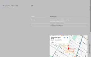 Daoust Lestage homepage website preview