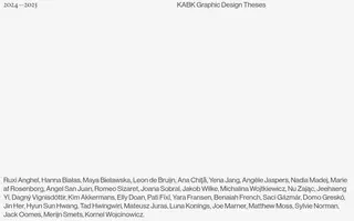 KABK homepage website preview