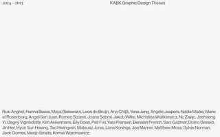 KABK homepage website preview