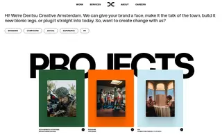 dentsuACHTUNG! homepage website preview