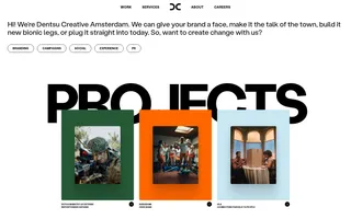 dentsuACHTUNG! homepage website preview