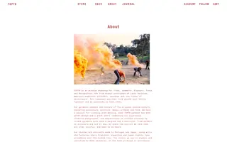 TSPTR homepage website preview