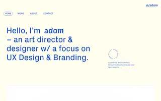 Adam Sandoval homepage website preview