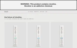 NOAT homepage website preview