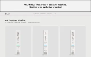 NOAT homepage website preview