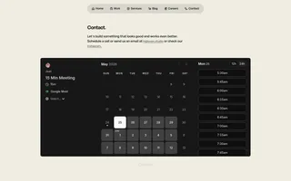 Oven Studio homepage website preview