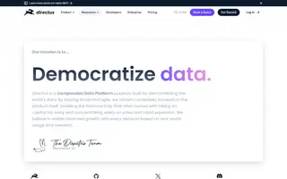 Directus homepage website preview