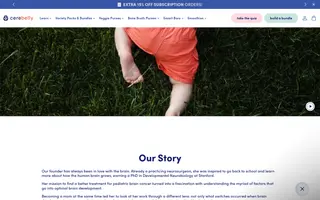 Cerebelly homepage website preview