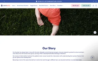 Cerebelly homepage website preview