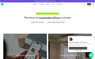 Relieve Furniture homepage website preview