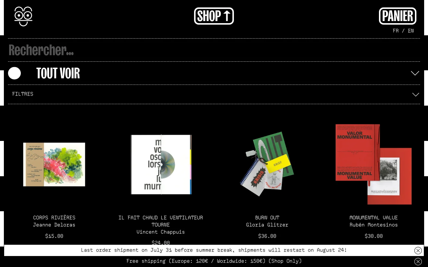 Quintal Shop / Catalog desktop website screenshot
