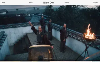 Giant Owl homepage website preview