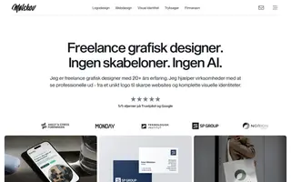 Mølskov Studio homepage website preview