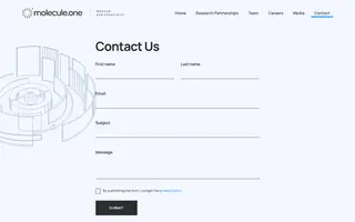 Molecule.one homepage website preview