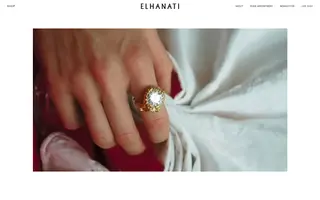 Elhanati homepage website preview