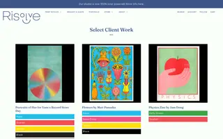 Risolve Studio homepage website preview