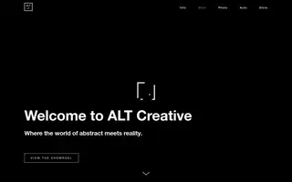 ALT Creative homepage website preview