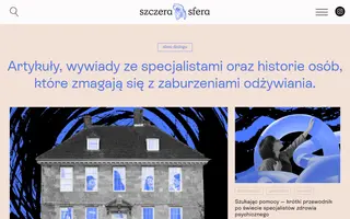 Szczera Sfera homepage website preview
