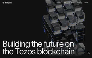 Trilitech homepage website preview