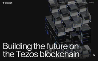 Trilitech homepage website preview