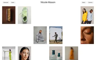 Nicole Mason homepage website preview