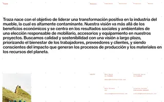 Traza homepage website preview