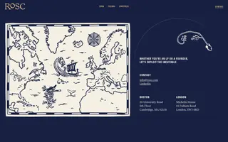 Rosc homepage website preview