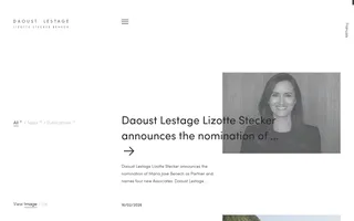 Daoust Lestage homepage website preview