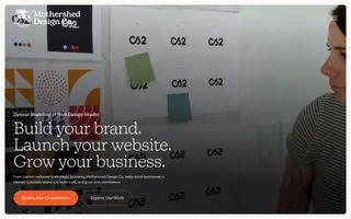 Mothershed Design Co. homepage website preview