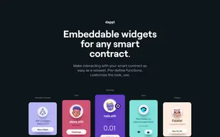 Dappi homepage website preview
